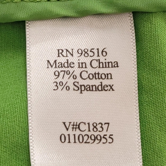 Coldwater Creek Womens 18W Blazer Jacket Green Button Front 3/4 Sleeve Stretch - Picture 5 of 6